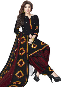 SVB Sarees Stylish Synthetic Salwar Suit Dupatta - Unstiched Dress Material