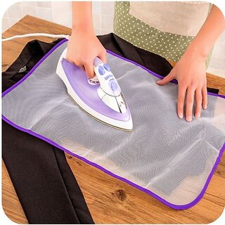 Right Traders Ironing Mesh No Melt Pressing Cloth for Easy Ironing and Protection (Pack Of 3)