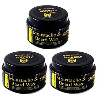 Park Daniel Premium Moustache & Beard Wax Combo of 3 Bottles of 50 gm(150 gm)