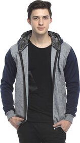 Lambency Men's Grey Hooded Sweatshirt