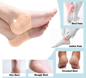 Silicone Gel Pad For Heel Swelling ,Dry Hard Cracked Heel Free Size Set of 1