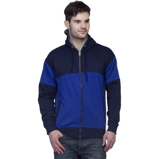 Lambency Men's Navy Hooded Sweatshirts