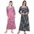 Kismat Fashion Winter Wear Woolen Hosiery Multi Color Long Nighty Pack Of 2