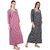 Kismat Fashion Winter Wear Woolen Hosiery Multi Color Long Nighty Pack Of 2
