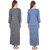Kismat Fashion Winter Wear Woolen Hosiery Multi Color Long Nighty Pack Of 2