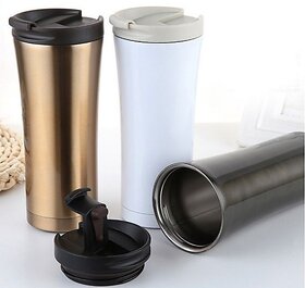 Right traders 1pc 480ML Double Wall Stainless Steel Coffee Thermos Cups Mugs Thermal Bottle