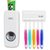 White UU Touch Me Automatic Toothpaste Dispenser Toothpaste Tooth Brush Holder Touch Set