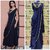 Zipker Pure Rayon Gown In Saree Style (Blue)