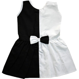 Flora self Design Cotton Dresses For Girls