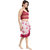 Be You Magenta Floral Women Nightwear Set / 5 Pieces Nighty Set