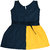 Flora's Self Design Cotton Frocks For Girls