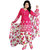 ZHot Fashion Women Printed unstitched Salwar Suits / dress Material In Faux Cotton Fabric (ZHSUIT1009) Pink