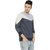 Campus Sutra Men's Blue Round Neck Sweatshirts