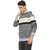 Campus Sutra Men's Grey Hooded Sweatshirts