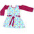 Flora's Self Design Cotton Frocks For Girls