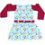 Flora's Self Design Cotton Frocks For Girls