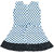 Flora's Self Design Cotton Frocks For Girls