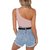 The Blazze Women's Sleeveless Crop Tops Sexy Strappy Tees.