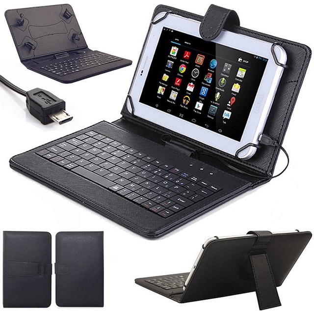 Buy Tech Gear 7 Inch Universal Tablet Keyboard with PU Case Cover Mini ...
