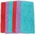 Ny Stores Bath Mat Beautiful Soft And Colourful Plain Bath And Door Mat Set of 6 (Colour Multi, Size 40x60 cm)