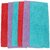 Ny Stores Bath Mat Beautiful Soft And Colourful Plain Bath And Door Mat Set of 6 (Colour Multi, Size 40x60 cm)