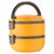 Amartej Oppo 2 Star Insulated Stainless Steel Lunch Carrier with Handle, 2 Piece Container - Yellow
