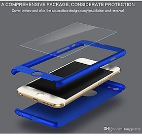 UVAA BRAND One plus Five 1+5 ipaky 360 DEGREE FULL BODY PROTECTION Front Back Tempered Case BLUE
