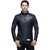 Emblazon Men's Dark Blue Leather Jacket