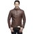 Lambency Men's Brown Leather Jacket