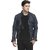 Lambency Men's Blue Leather Jacket