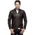 Emblazon Men's Brown Leather Jacket
