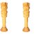 Wooden Ashoka Pillar with Carvings for Home Decor - 6 Inches.