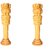 Wooden Ashoka Pillar with Carvings for Home Decor - 6 Inches.