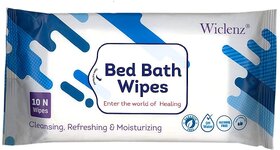 Bed Bath Wipes - Set Of 10 Wipes .