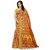 Women's Yellow, Multi Color Poly Silk Saree With Blouse
