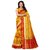 Women's Yellow Color Poly Silk Saree With Blouse