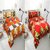 Ny Stores Elegant 3D Printed Double Bedsheet Microfiber 2 Double Bedsheet with 4 Pillow Covers - Floral, Beautiful Multicolour (Size 90x90)