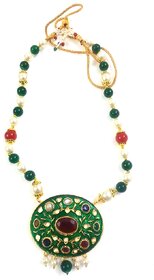 Green antique Neck less.