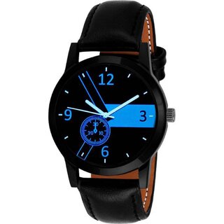 HRV no Black Leather Boy And Men Watch