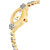 HRV Oval White Meena Diamond Gold Gift analog Women Watch
