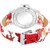 HRV REd Flower Print Belt Peacock Print Dial Women Analog Watch BY HRV