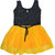 Flora's Self Design Cotton Frocks For Girls