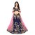 janvi sales women's designer blue embroidered lehenga choli with net dupatta (jvsf-11)