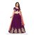 janvi sales women's designer purple embroidered lehenga choli with net dupatta (jvsf-13)