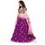 janvi sales women's designer rani color embroidered lehenga choli with net dupatta (jvsf-16)
