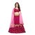 janvi sales women's designer pink embroidered lehenga choli with net dupatta (jvsf-20)