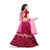 janvi sales women's designer pink embroidered lehenga choli with net dupatta (jvsf-20)