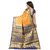 janvi sales women's designer orange banarasi silk saree with blouse piece(GULTI MOR ORANGE)