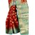 janvi sales women's designer red banarasi silk saree with blouse piece(GULTI MOR RED)