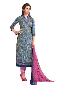 Pankhudi Creations Multicoloured Cotton Dress Material